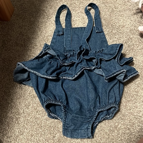 Mud Pie Jean Romper—Worn once - Picture 3 of 3